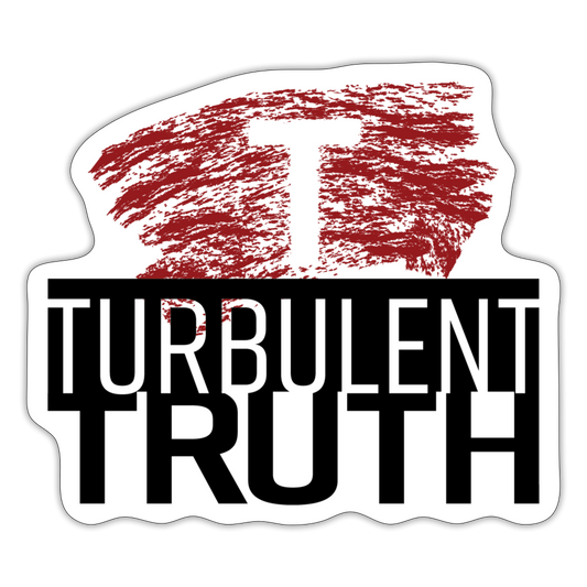 Turbulent Truth Vinyl Decal - white matte