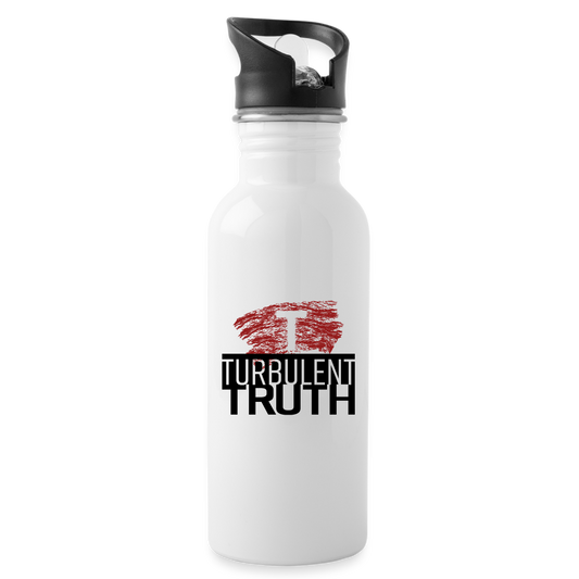 Turbulent Truth Water Bottle - white