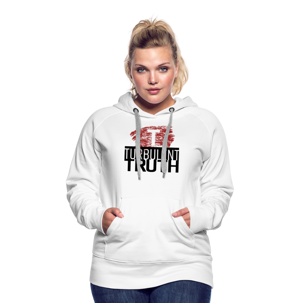 Turbulent Truth - Women’s Premium Hoodie - white