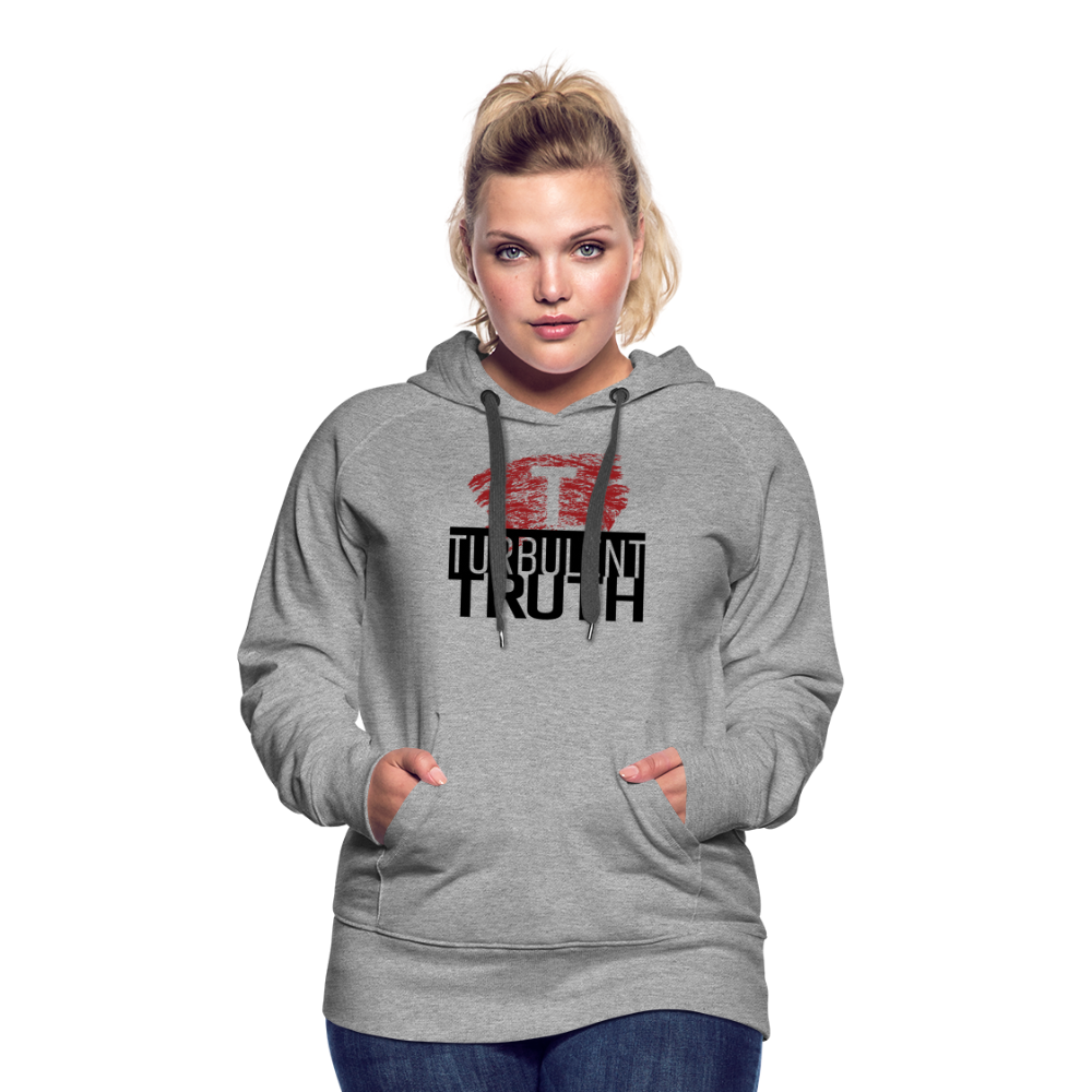 Turbulent Truth - Women’s Premium Hoodie - heather grey