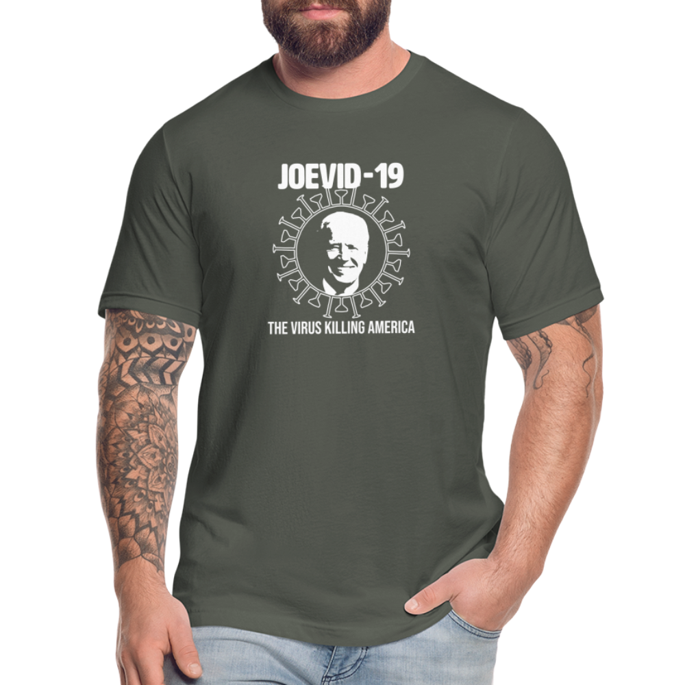 Joevid-19 - Mens Jersey T-Shirt by Bella + Canvas - asphalt