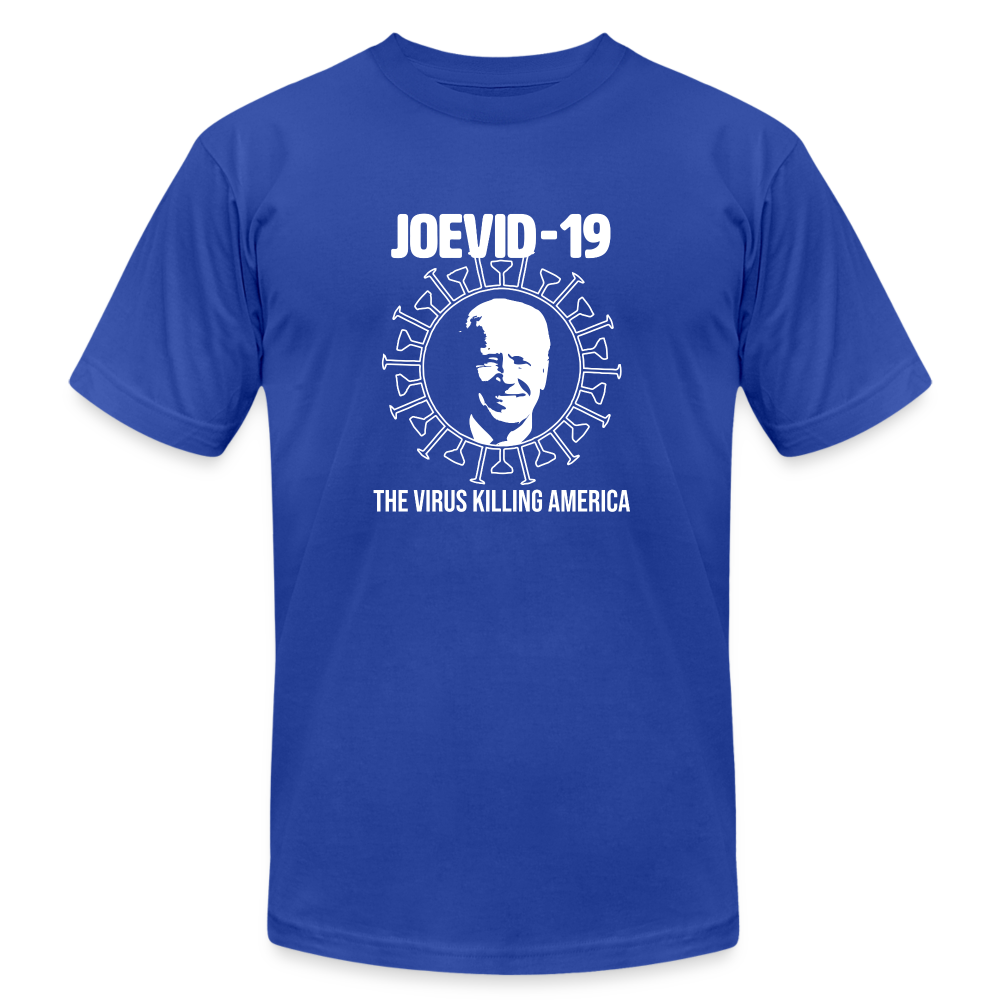 Joevid-19 - Mens Jersey T-Shirt by Bella + Canvas - royal blue