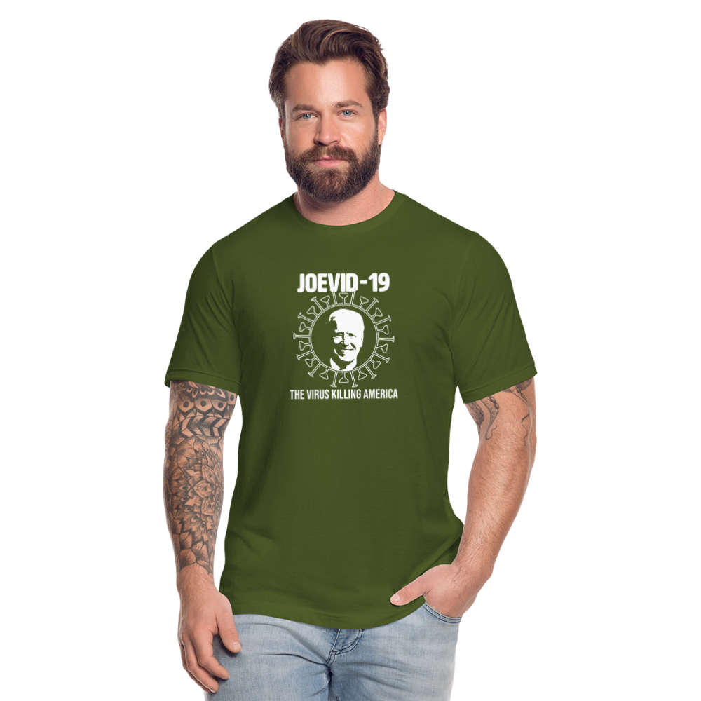 Joevid-19 - Mens Jersey T-Shirt by Bella + Canvas - olive