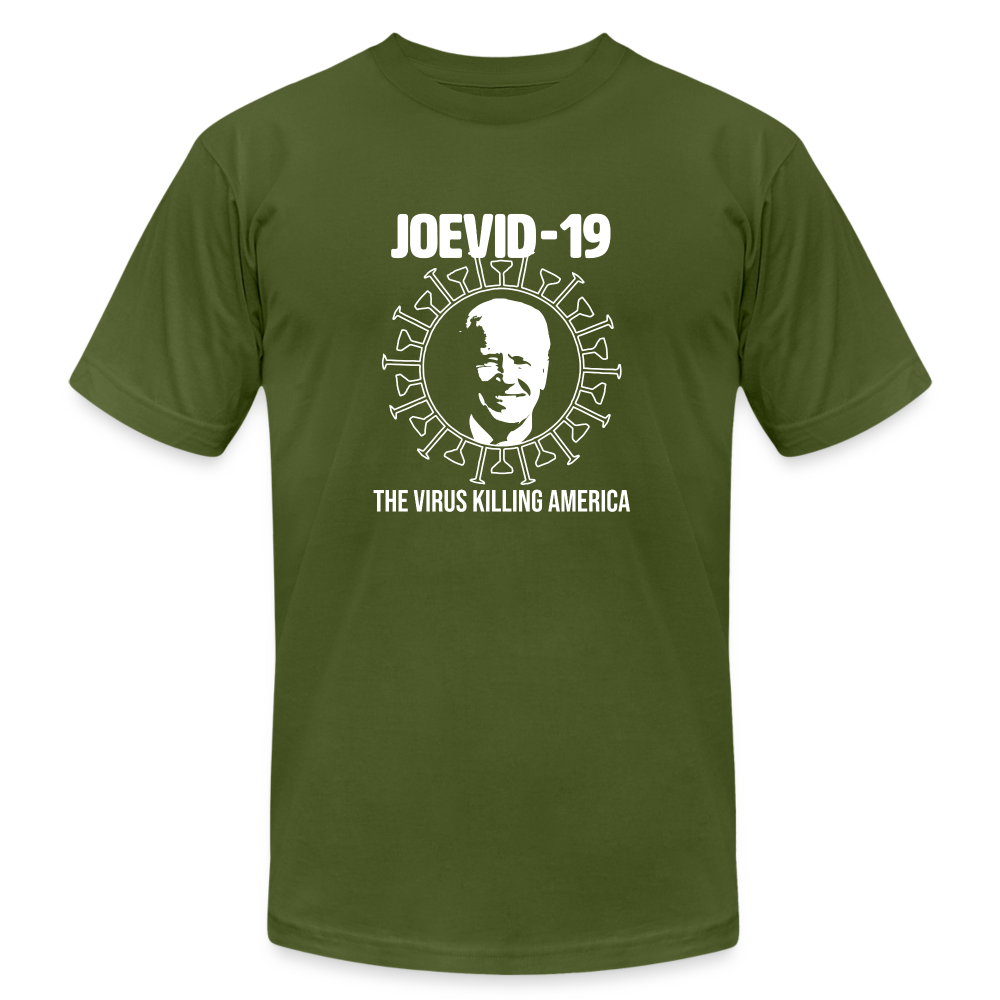 Joevid-19 - Mens Jersey T-Shirt by Bella + Canvas - olive