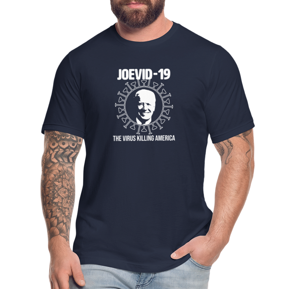 Joevid-19 - Mens Jersey T-Shirt by Bella + Canvas - navy