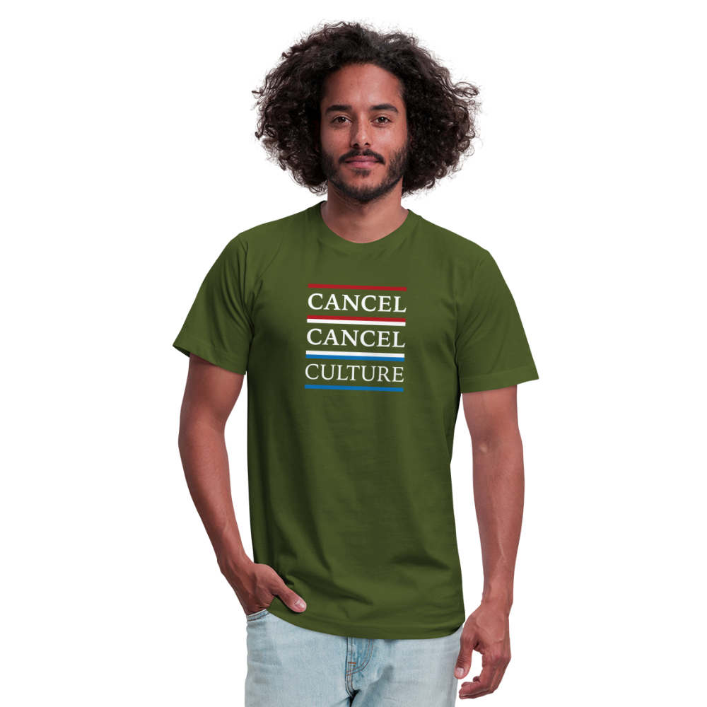 Cancel Culture - Men's Jersey T-Shirt by Bella + Canvas - olive