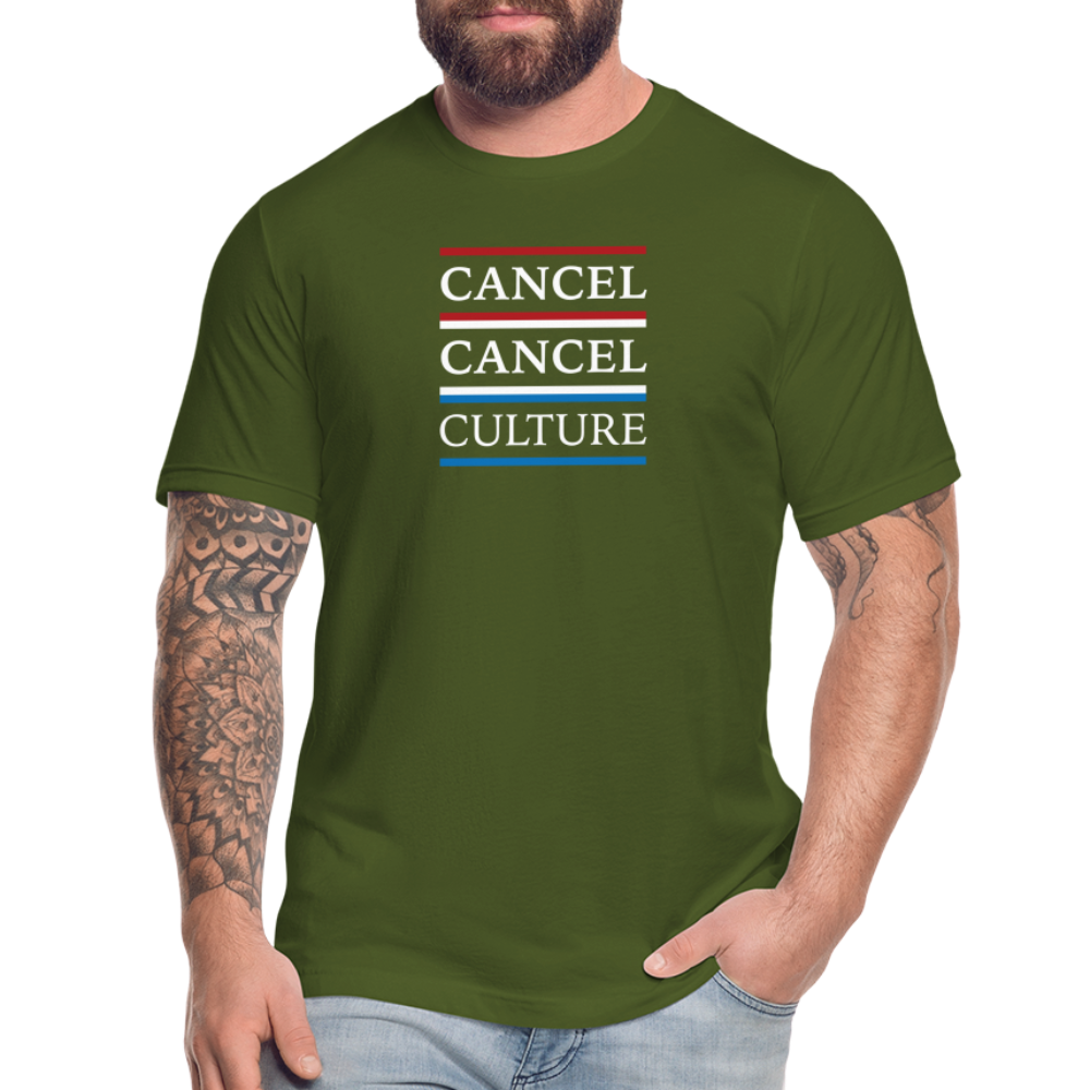 Cancel Culture - Men's Jersey T-Shirt by Bella + Canvas - olive