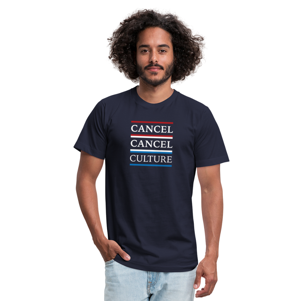 Cancel Culture - Men's Jersey T-Shirt by Bella + Canvas - navy