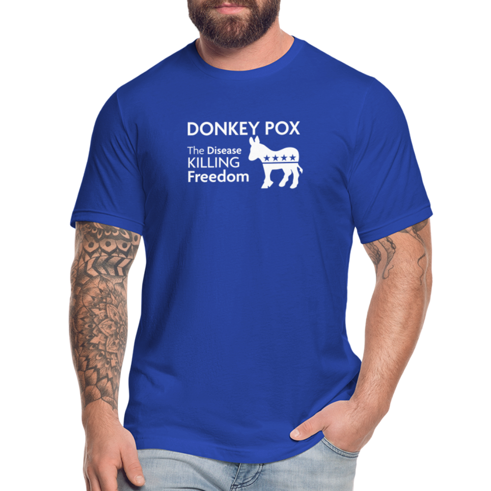 Donkey Pox - Men's Jersey T-Shirt by Bella + Canvas - royal blue