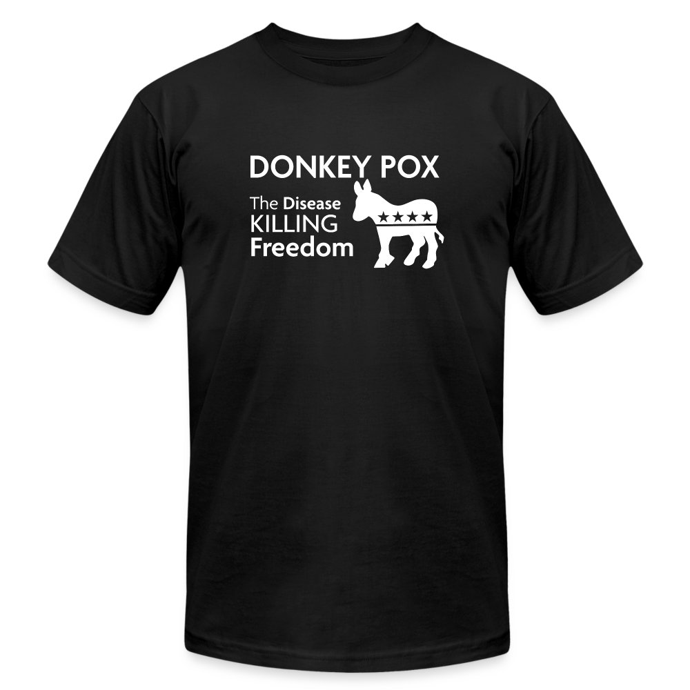 Donkey Pox - Men's Jersey T-Shirt by Bella + Canvas - black