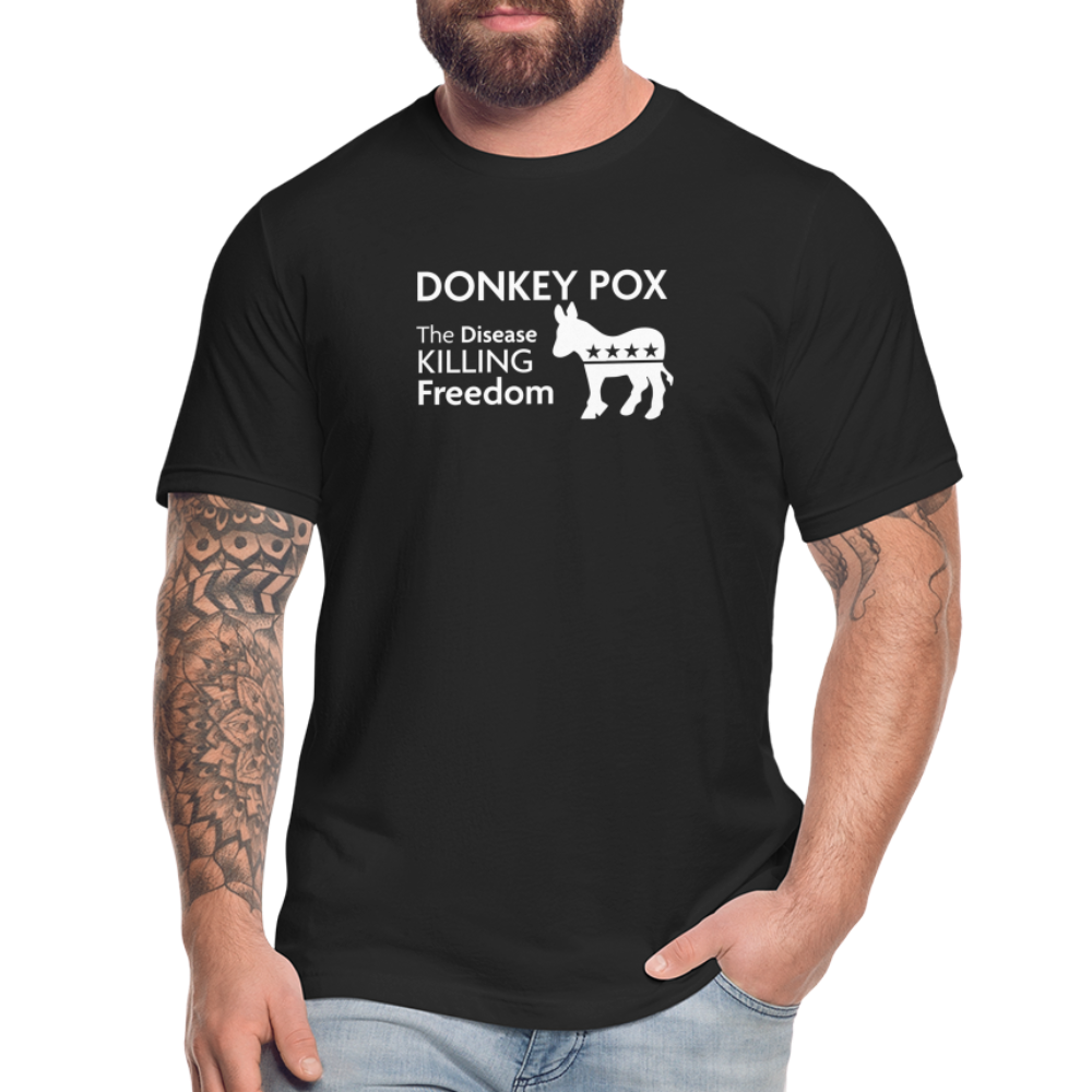 Donkey Pox - Men's Jersey T-Shirt by Bella + Canvas - black