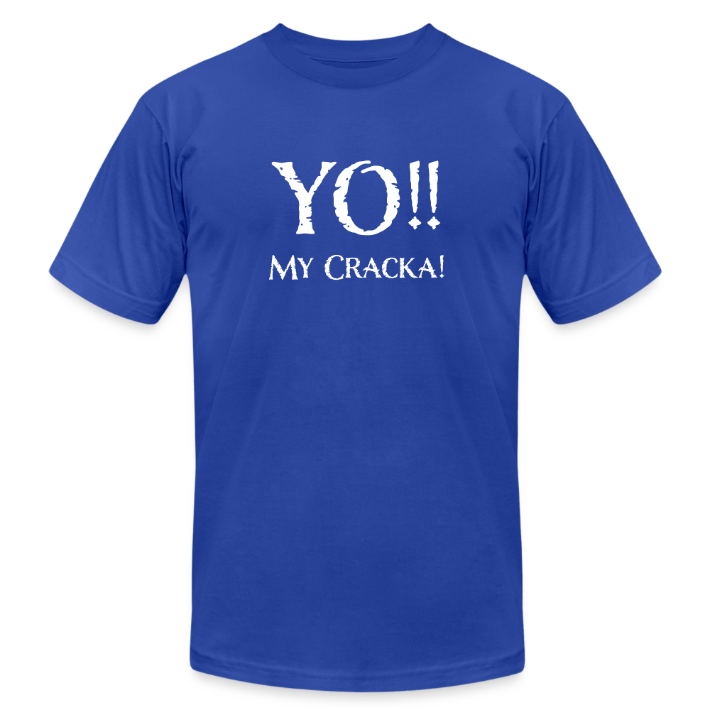 Yo My Cracka - Men's Jersey T-Shirt by Bella + Canvas - royal blue