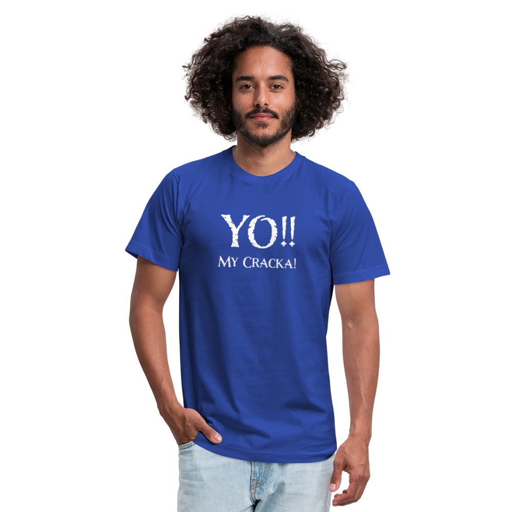 Yo My Cracka - Men's Jersey T-Shirt by Bella + Canvas - royal blue