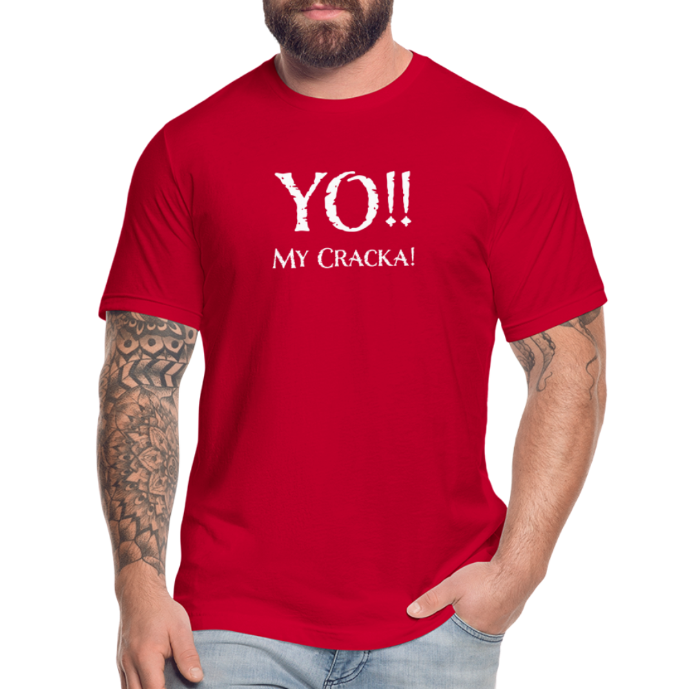 Yo My Cracka - Men's Jersey T-Shirt by Bella + Canvas - red