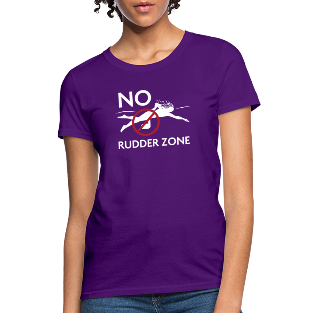 No Rudder - Women's Dark T-Shirt - purple