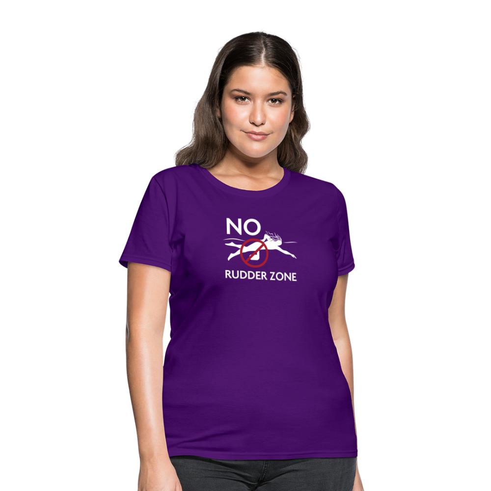 No Rudder - Women's Dark T-Shirt - purple