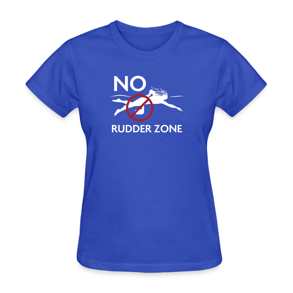 No Rudder - Women's Dark T-Shirt - royal blue