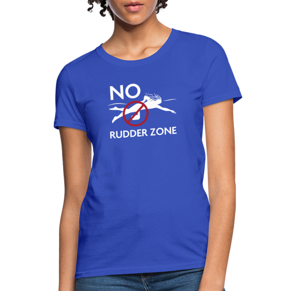 No Rudder - Women's Dark T-Shirt - royal blue