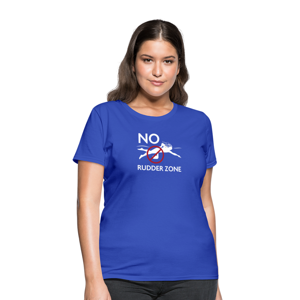 No Rudder - Women's Dark T-Shirt - royal blue