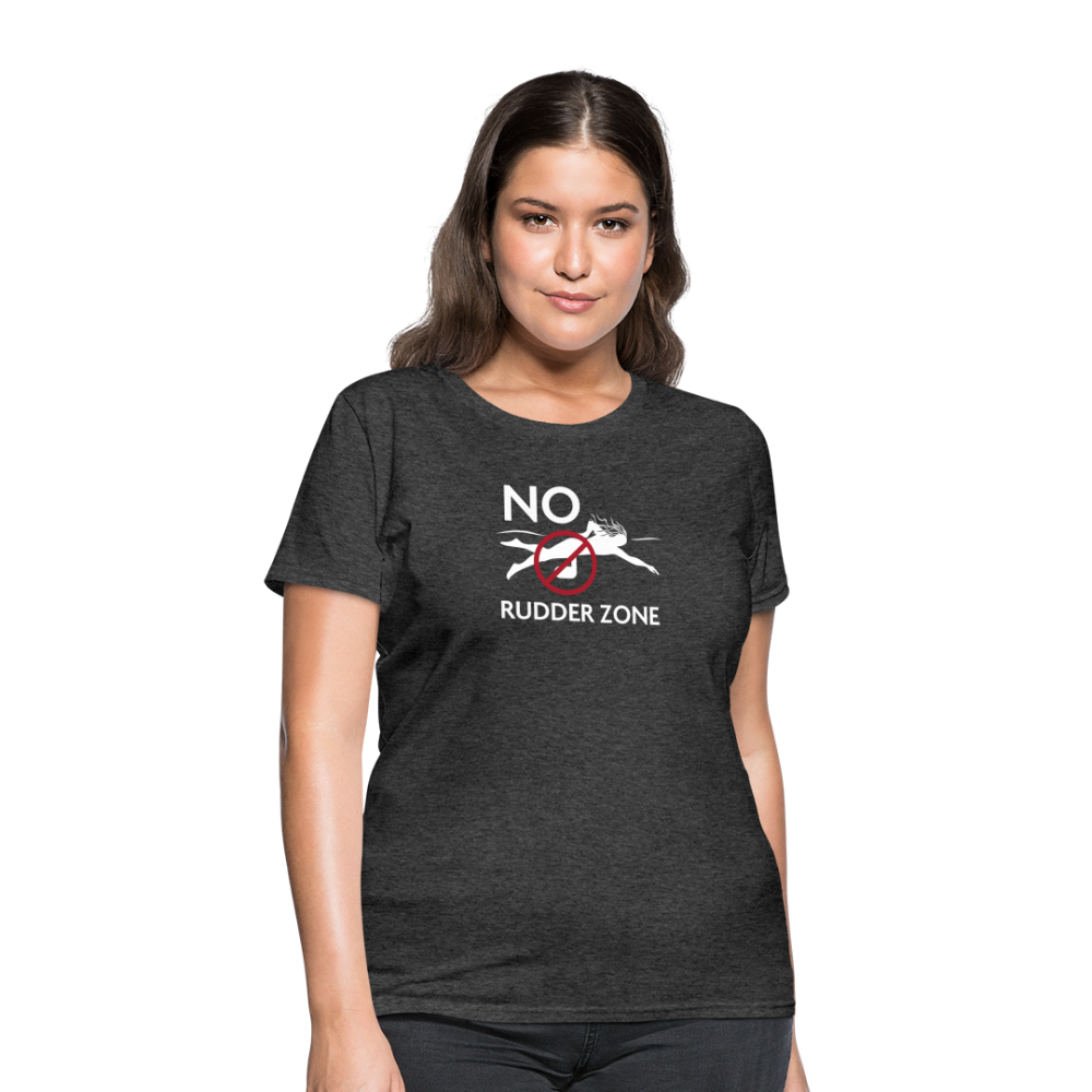 No Rudder - Women's Dark T-Shirt - heather black