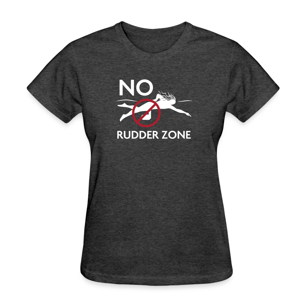 No Rudder - Women's Dark T-Shirt - heather black