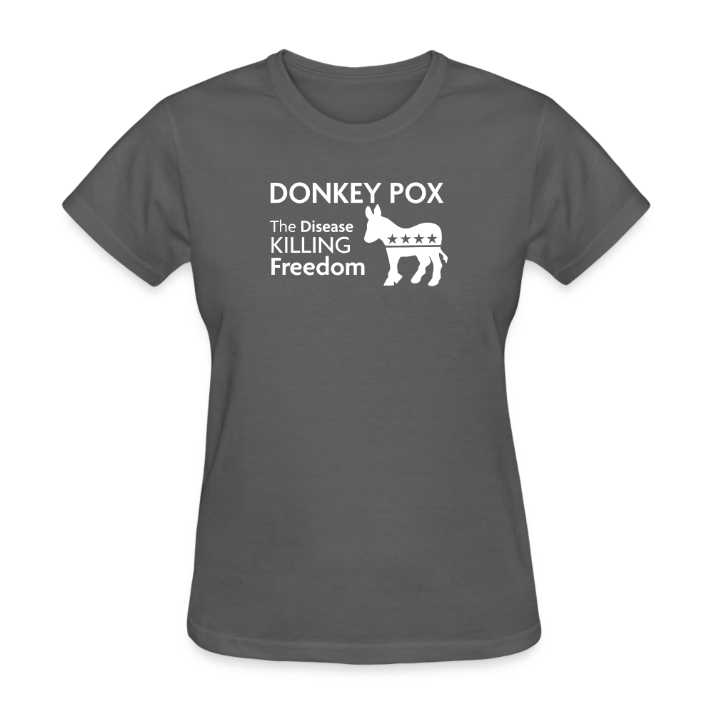 Donkey Pox - Women's T-Shirt - charcoal