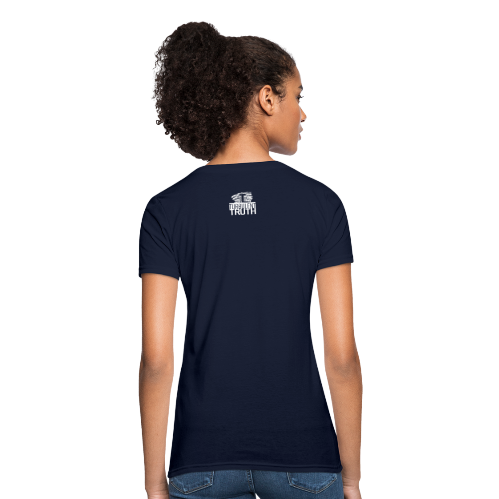 Horn-y for Power - Women's Fruit of the Loom T-Shirt - navy