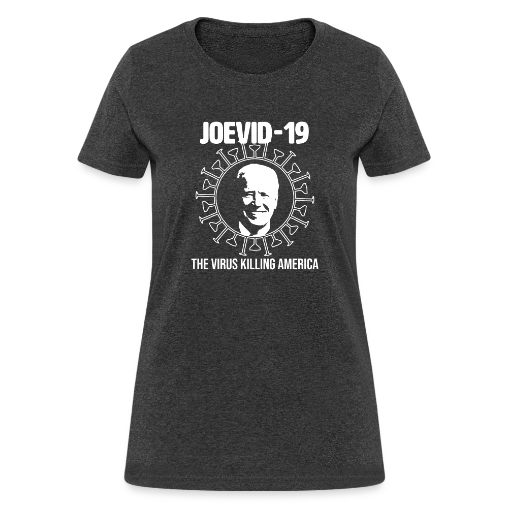 Joevid-19 - Women's Fruit of the Loom T-Shirt - heather black