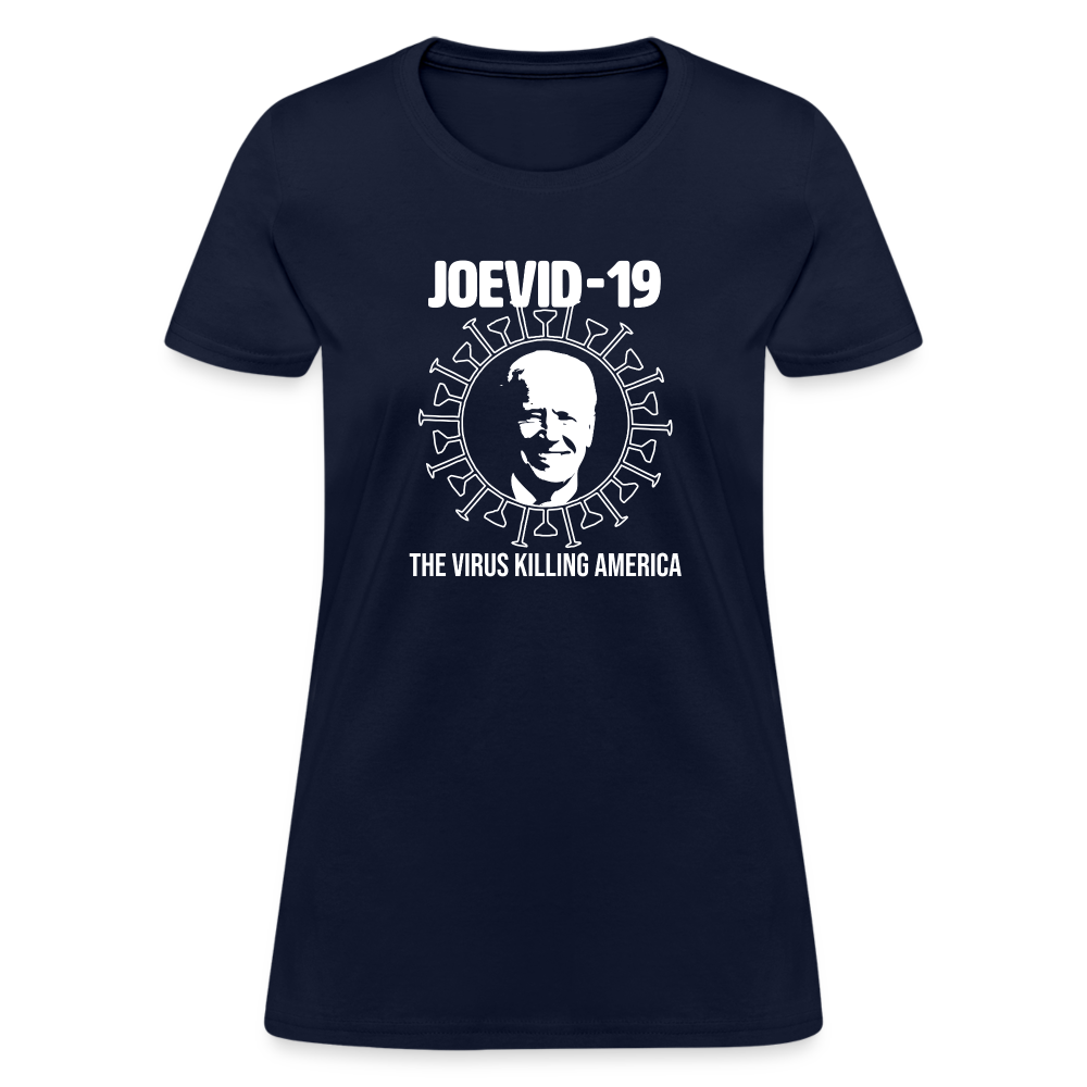 Joevid-19 - Women's Fruit of the Loom T-Shirt - navy