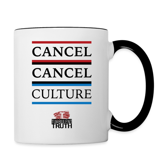 Cancel Cancel Culture - Contrast Coffee Mug - white/black