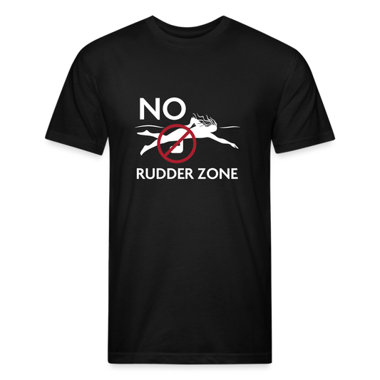 No Rudder Zone - Fitted Cotton/Poly T-Shirt | Next Level 6210 - black