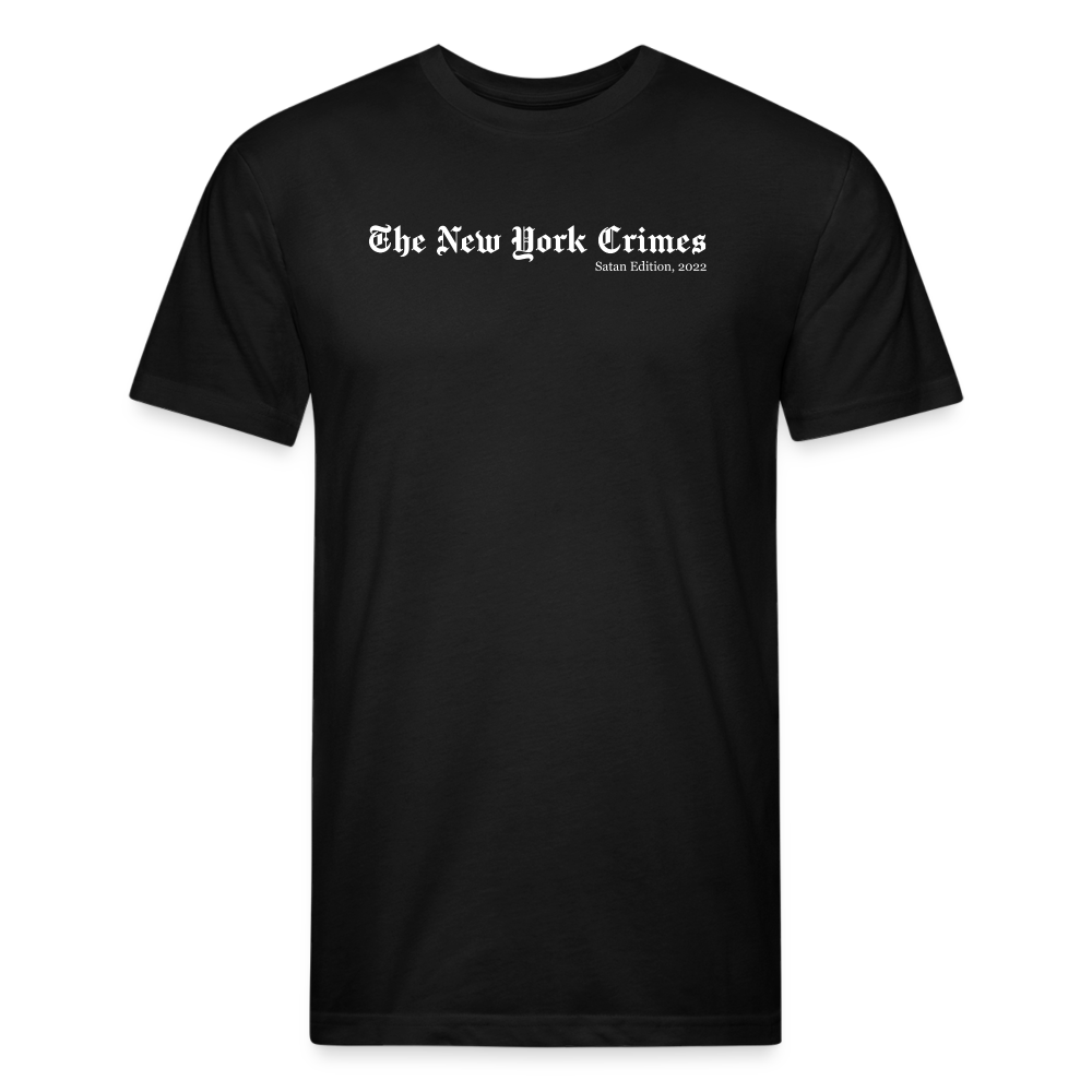 New York Crimes - Men's Fitted T-Shirt by Next Level - black