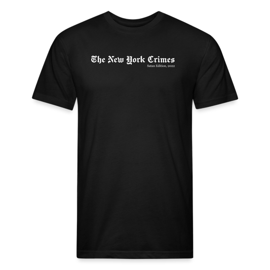 New York Crimes - Men's Fitted T-Shirt by Next Level - black