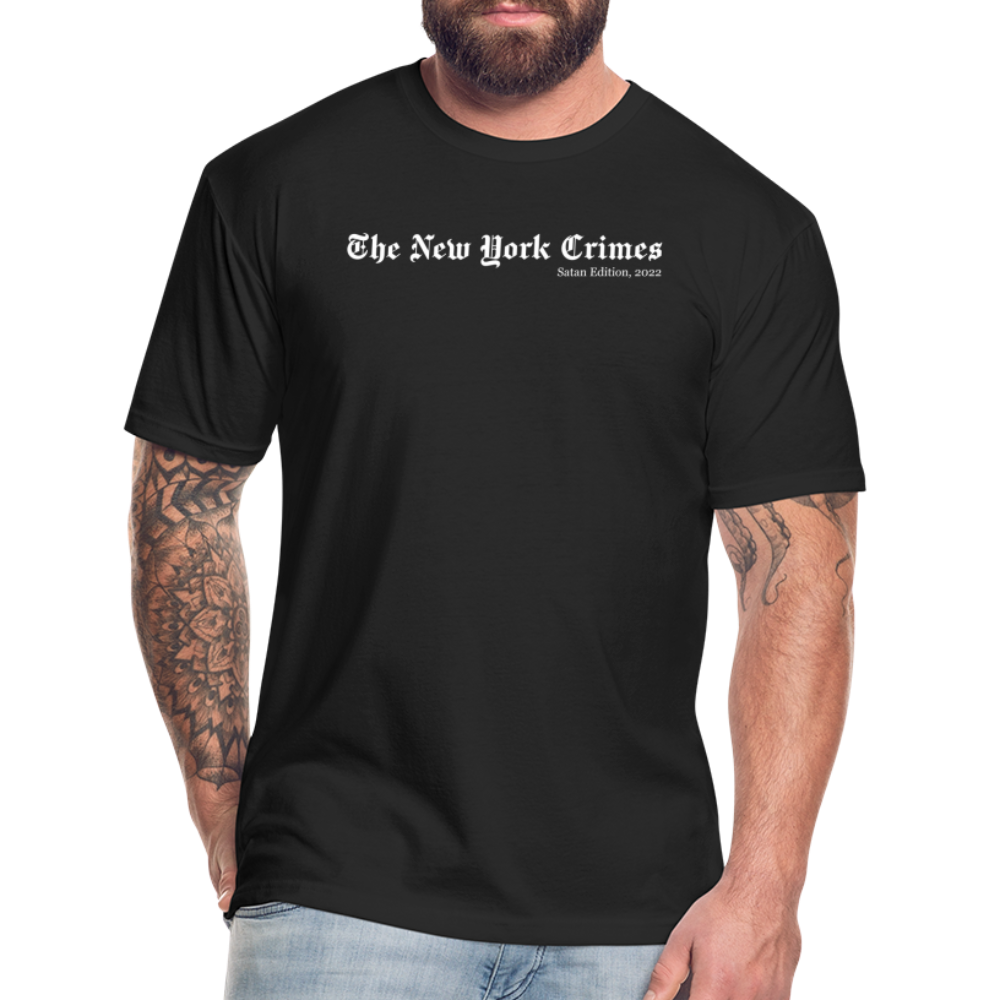 New York Crimes - Men's Fitted T-Shirt by Next Level - black