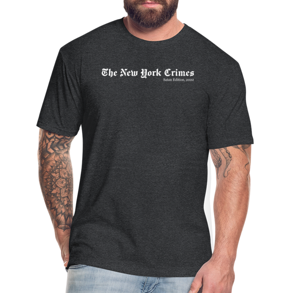 New York Crimes - Men's Fitted T-Shirt by Next Level - heather black