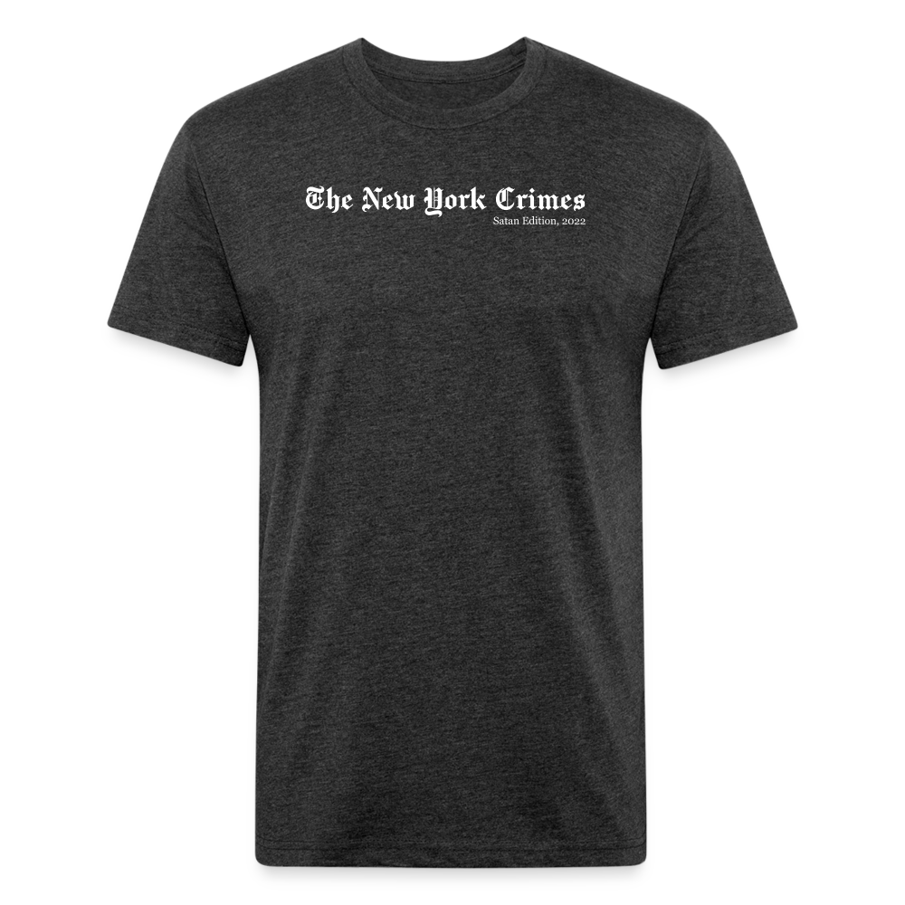 New York Crimes - Men's Fitted T-Shirt by Next Level - heather black