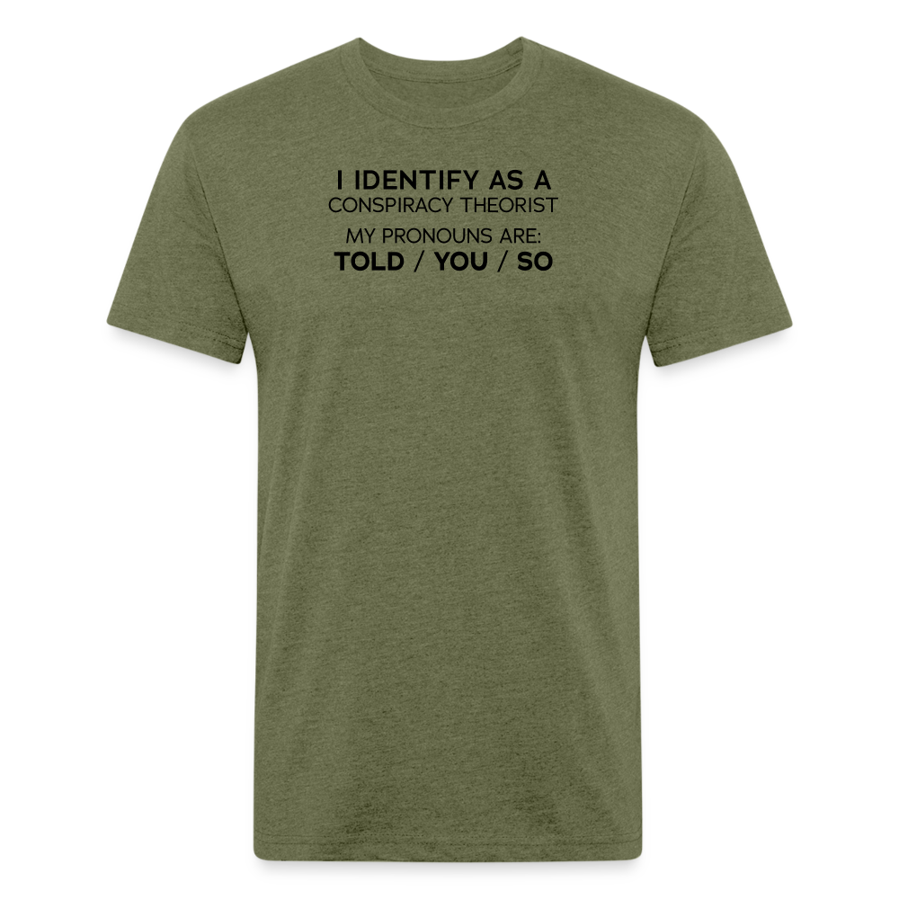 Identify Conspiracy LC - Cotton/Poly T-Shirt by Next Level - heather military green