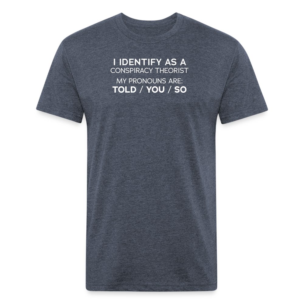 Identify Conspiracy BC - T-Shirt by Next Level - heather navy