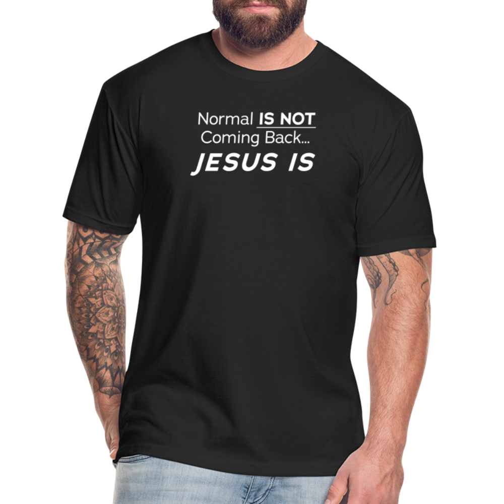 Normal Not Jesus Is BlkBG - T-Shirt by Next Level - black