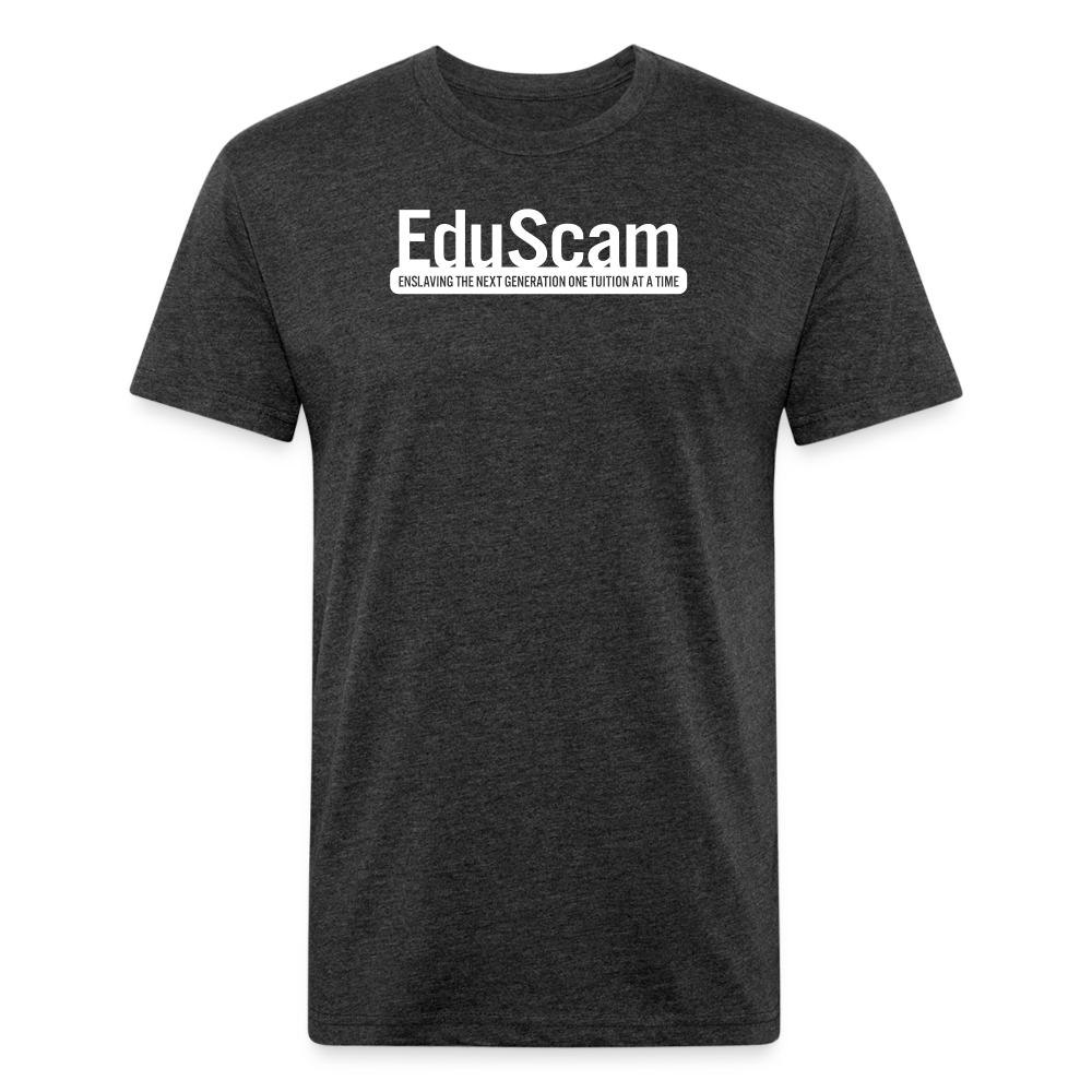 EduScamBlkBG - T-Shirt by Next Level - heather black