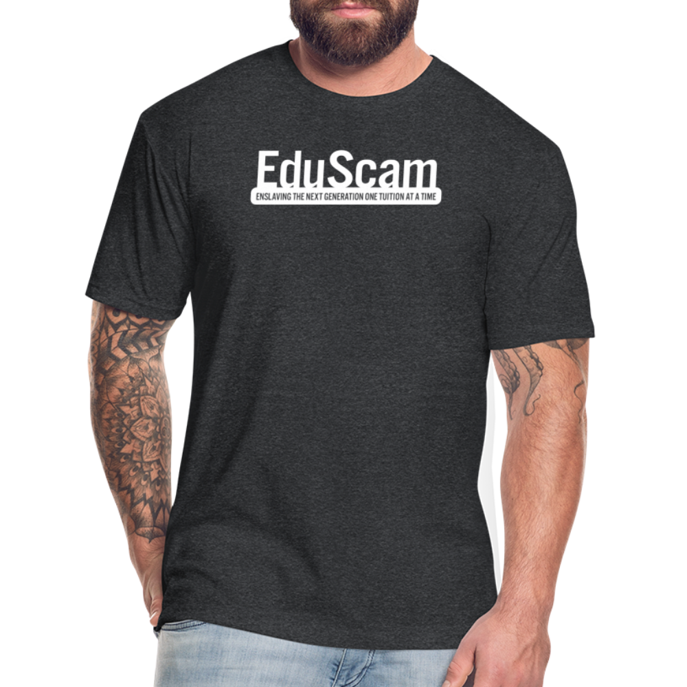 EduScamBlkBG - T-Shirt by Next Level - heather black