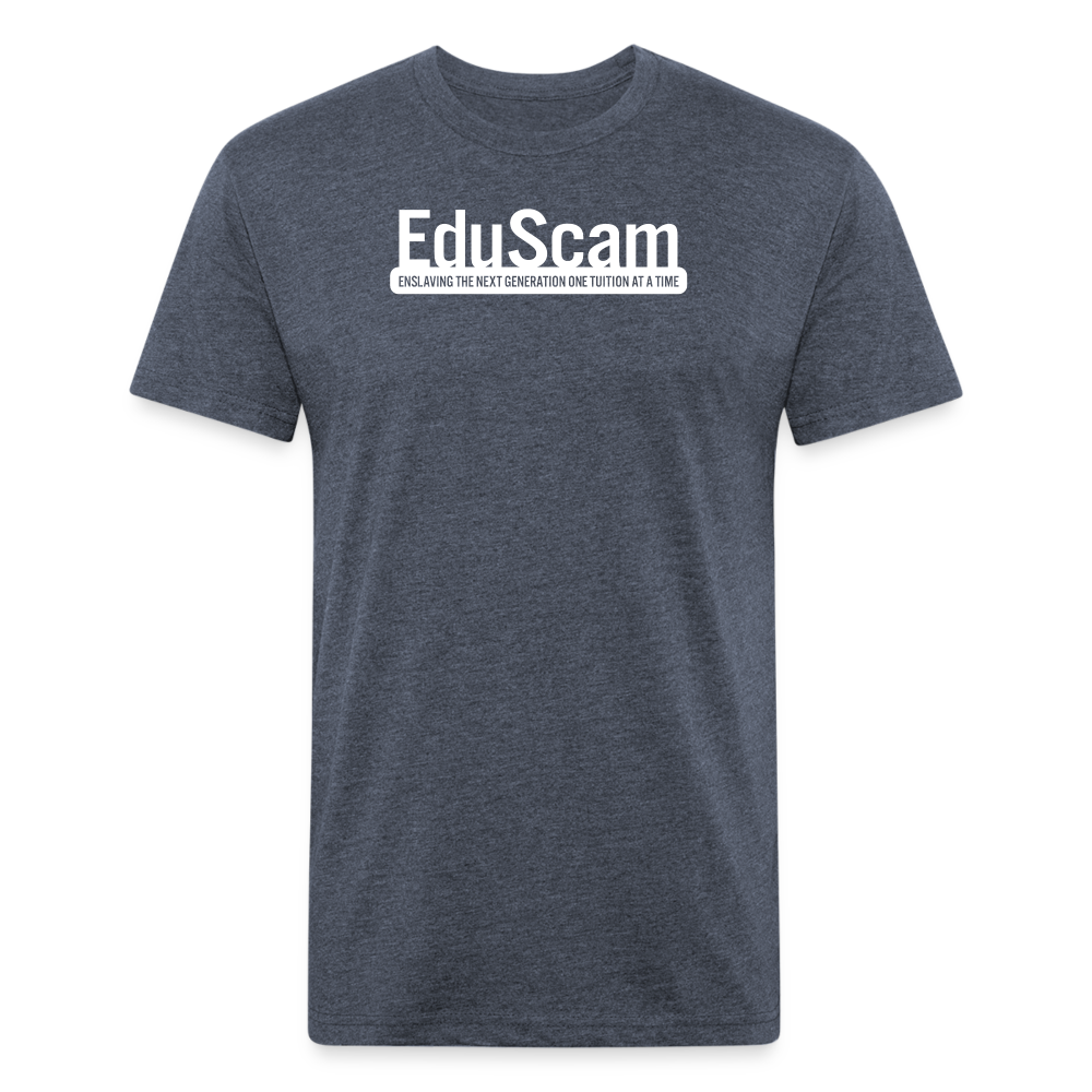 EduScamBlkBG - T-Shirt by Next Level - heather navy