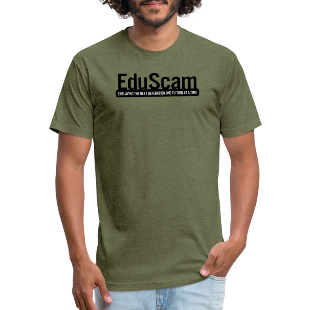 EduScam WhBG - Cotton/Poly T-Shirt by Next Level - heather military green