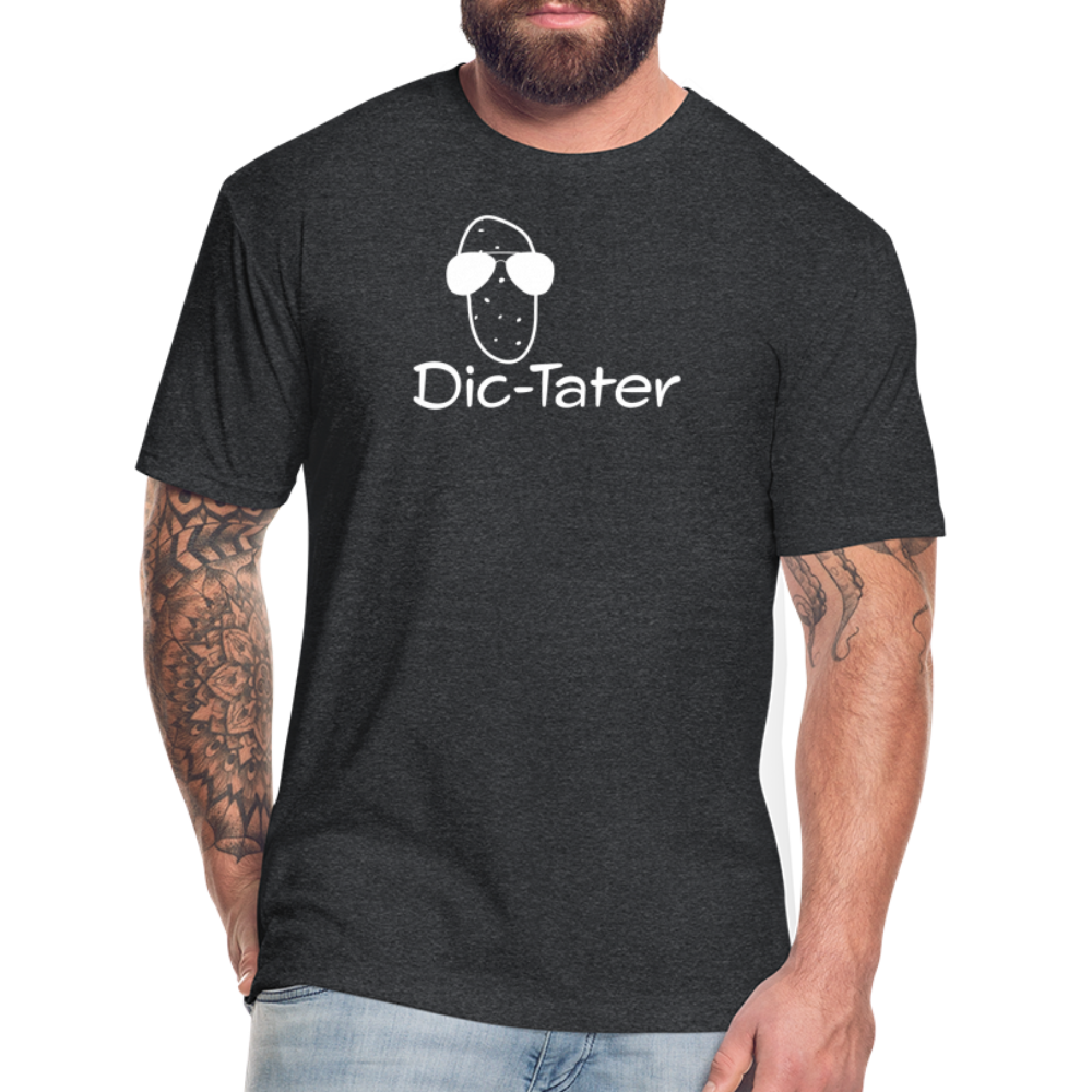 Dic-Tater BlkBG - T-Shirt by Next Level - heather black