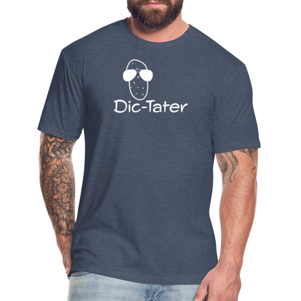 Dic-Tater BlkBG - T-Shirt by Next Level - heather navy