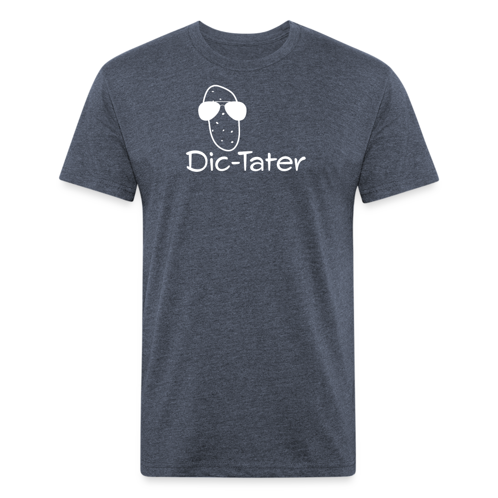 Dic-Tater BlkBG - T-Shirt by Next Level - heather navy