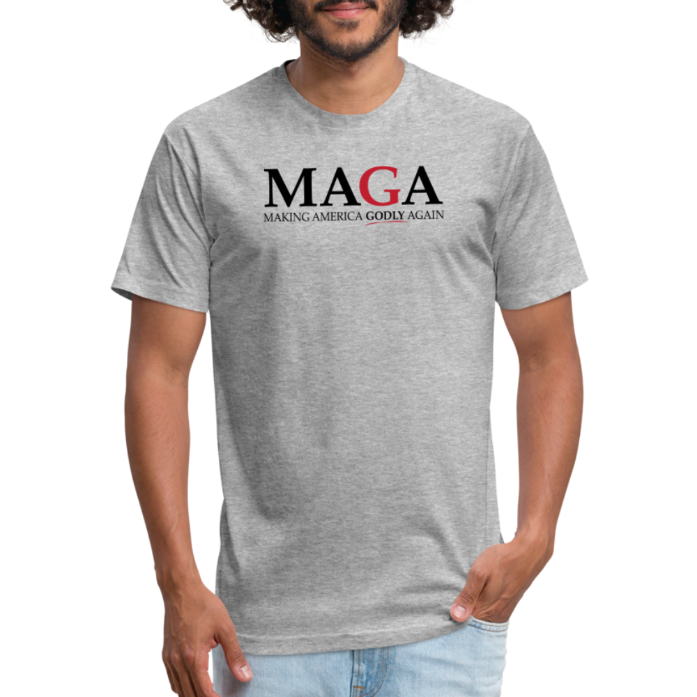 MAGA WhBG - Cotton/Poly T-Shirt by Next Level - heather gray