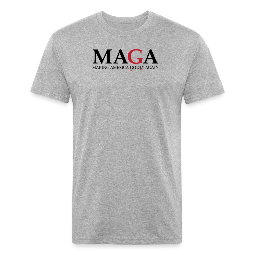 MAGA WhBG - Cotton/Poly T-Shirt by Next Level - heather gray