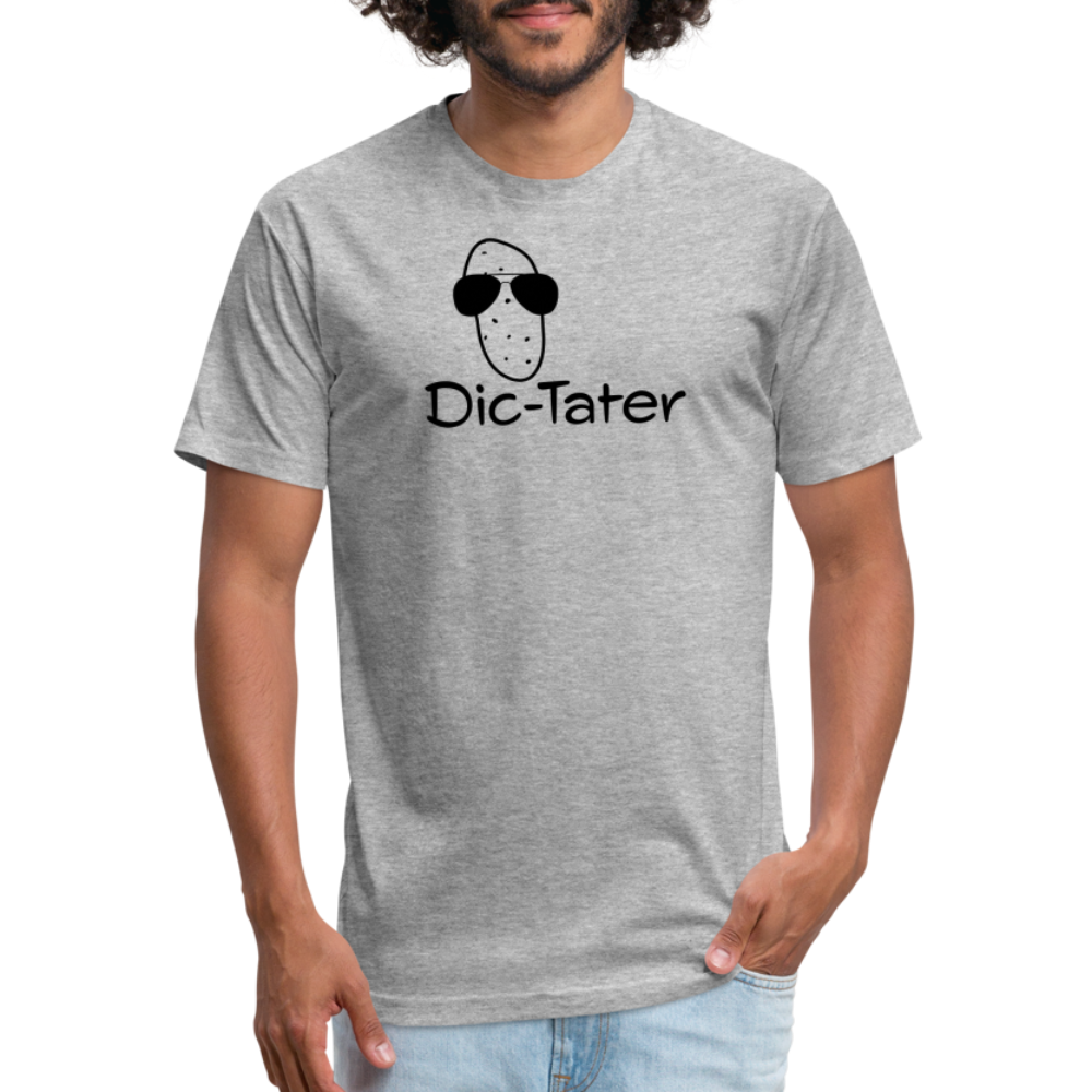 Dic-Tater WhBG - Cotton/Poly T-Shirt by Next Level - heather gray