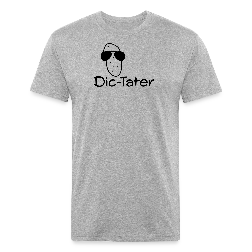 Dic-Tater WhBG - Cotton/Poly T-Shirt by Next Level - heather gray